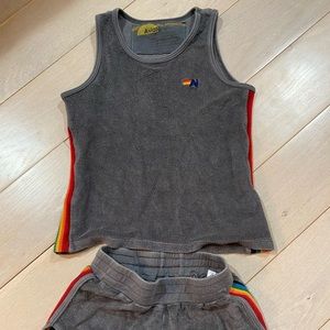 Aviator Nation Terry Short Set Sz 8